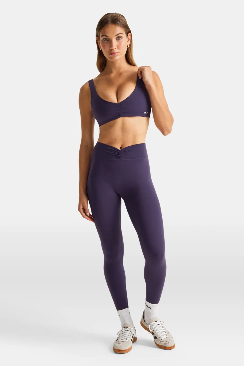 DayFlex Ruched Front Sports Bra - Purple Dusk sold by TALA product image thumbnail 3