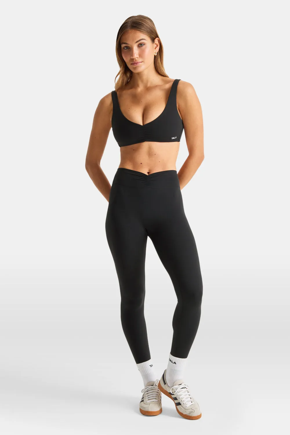 DayFlex Ruched Front Sports Bra - Shadow Black sold by TALA product image thumbnail 5