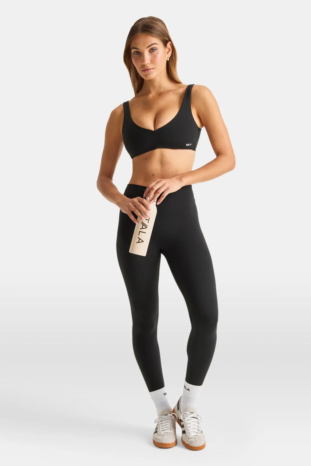 DayFlex Ruched Front Sports Bra - Shadow Black sold by TALA product image thumbnail 4