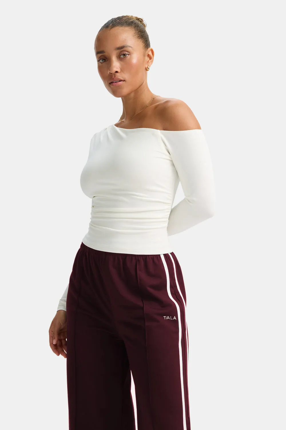 Contrast Stripe Jogger - Port Red sold by TALA product image thumbnail 3