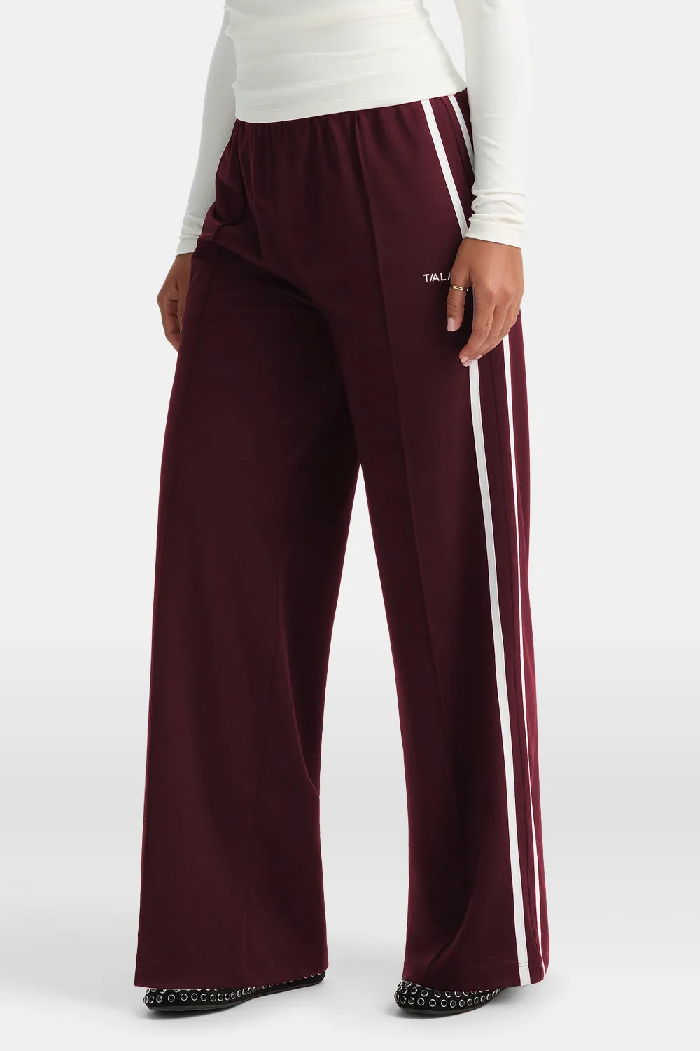 Contrast Stripe Jogger - Port Red sold by TALA product image thumbnail 4