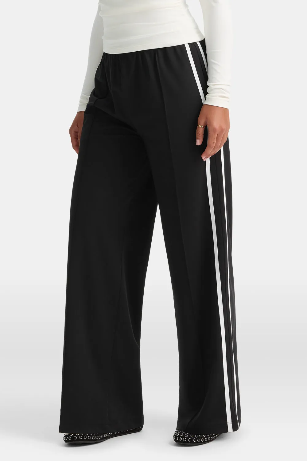 Contrast Stripe Jogger - Black sold by TALA product image thumbnail 4