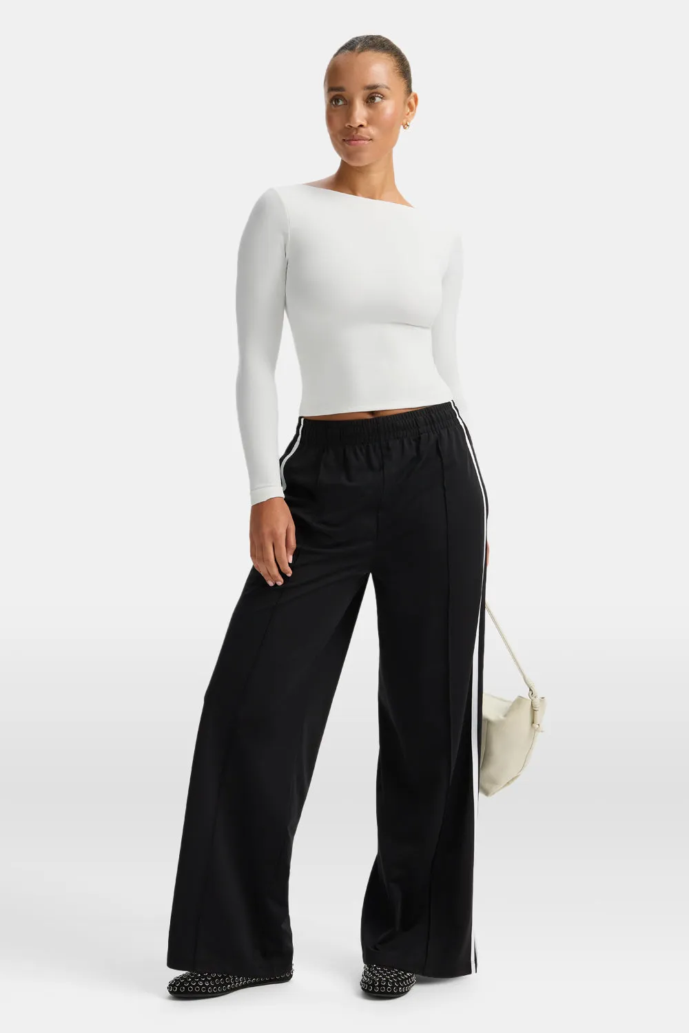 365 Boat Neck Long Sleeve Top - Coconut Milk sold by TALA product image thumbnail 3