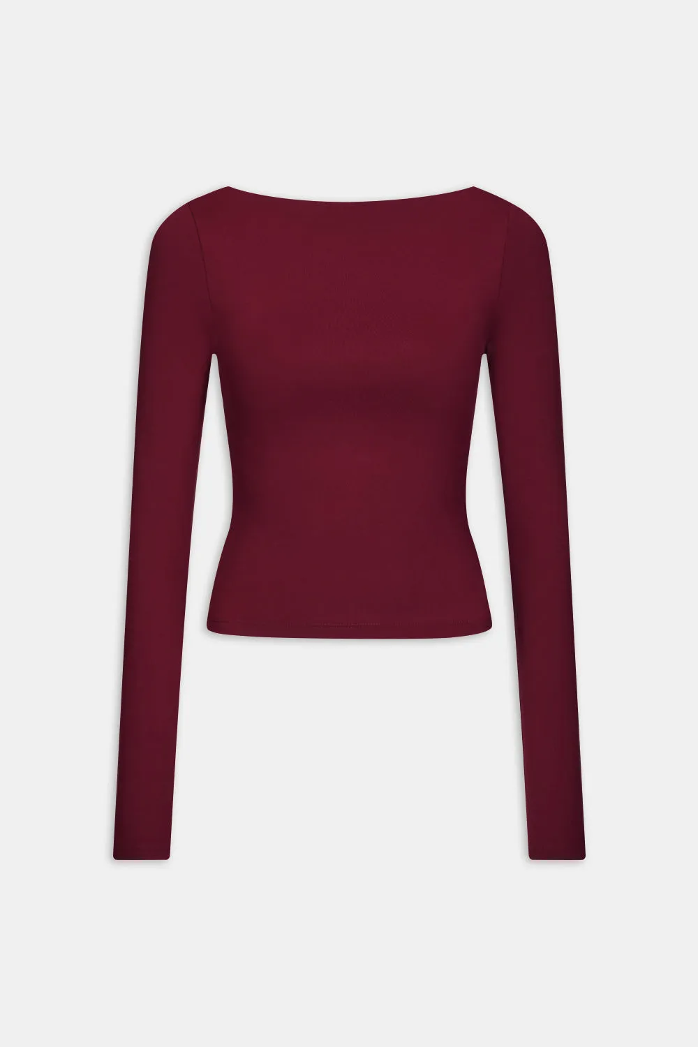 365 Boat Neck Long Sleeve Top - Port Red sold by TALA product image thumbnail 2