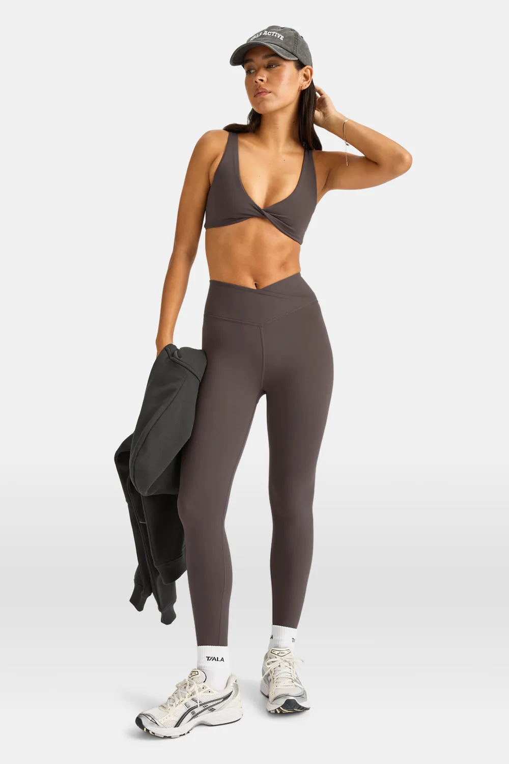 DayFlex Twist Front Sports Bra - Mocha Brown sold by TALA product image thumbnail 4