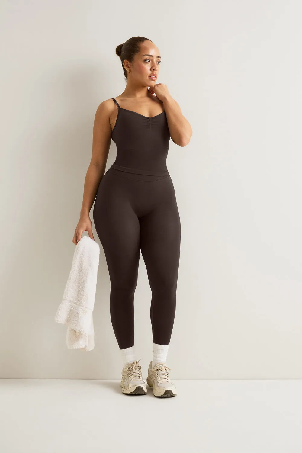 Sculpt Seamless Ruched Vest - Americano sold by TALA product image thumbnail 4