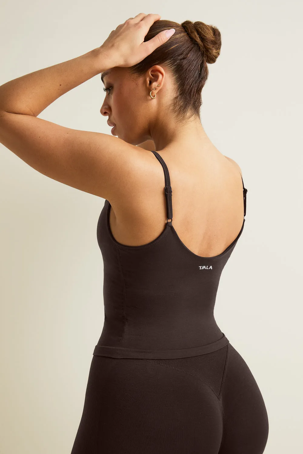 Sculpt Seamless Ruched Vest - Americano sold by TALA product image thumbnail 3