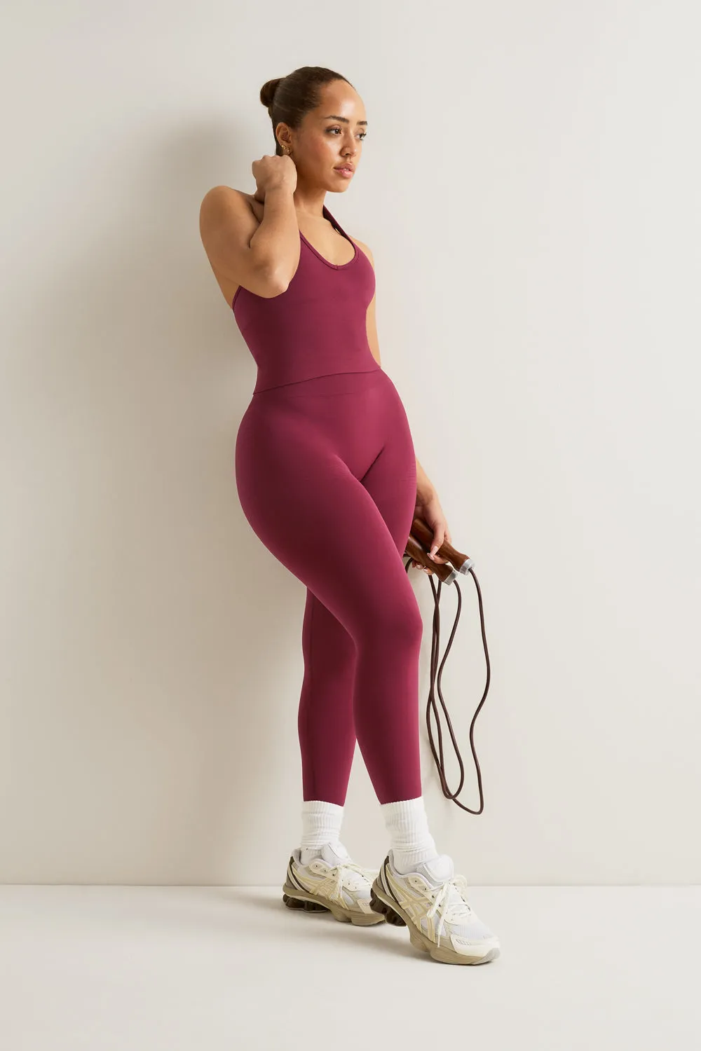 Sculpt Seamless Halter Tank - Cherry Red sold by TALA product image thumbnail 4