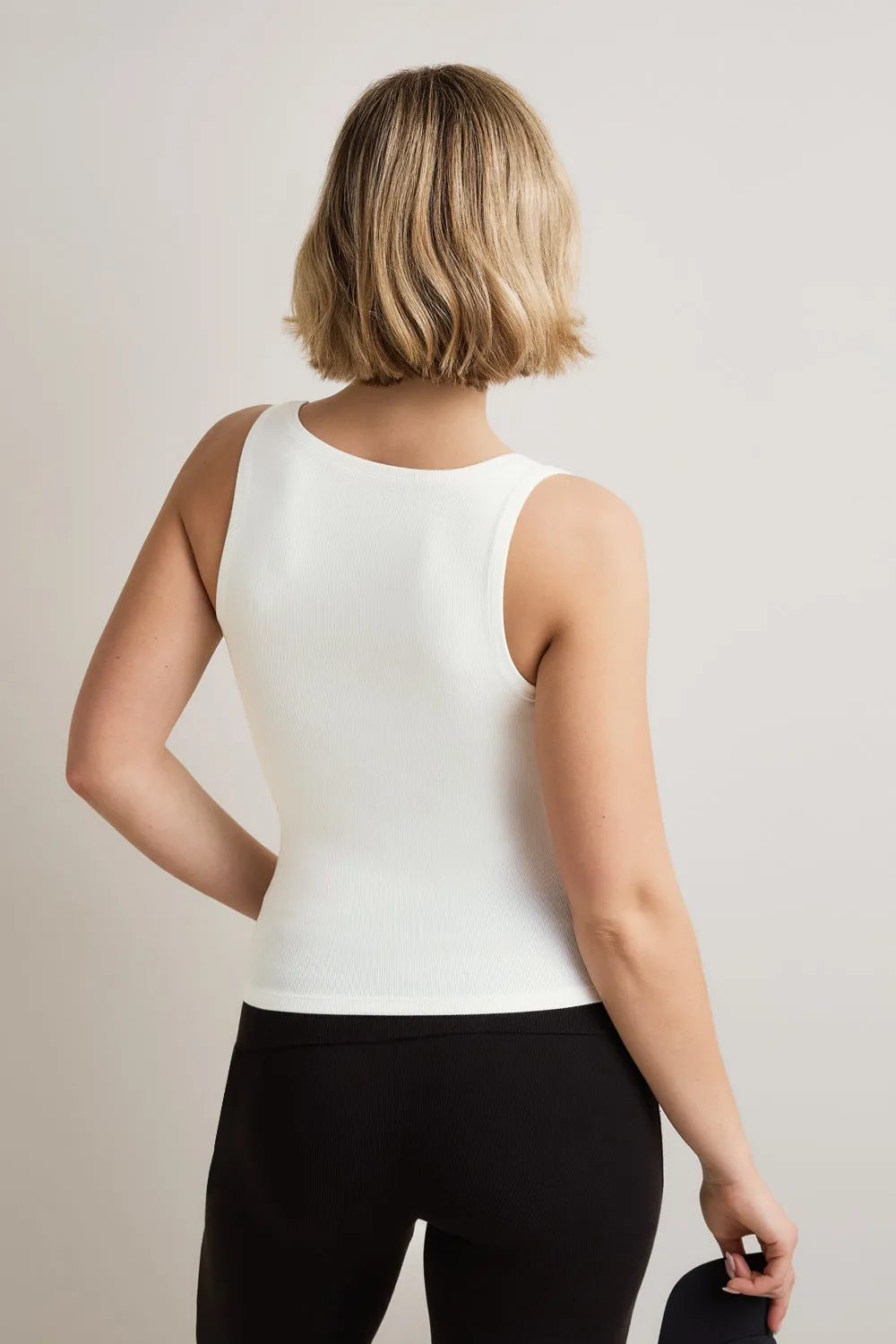 365 Sculpting Lounge Square Neck Vest - Coconut Milk sold by TALA product image thumbnail 5