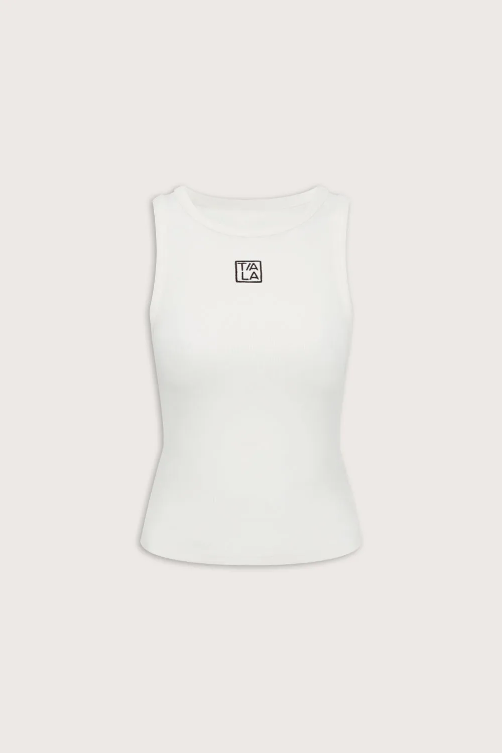 365 Sculpting Lounge Longline Logo Racer Vest - Coconut Milk sold by TALA product image thumbnail 2