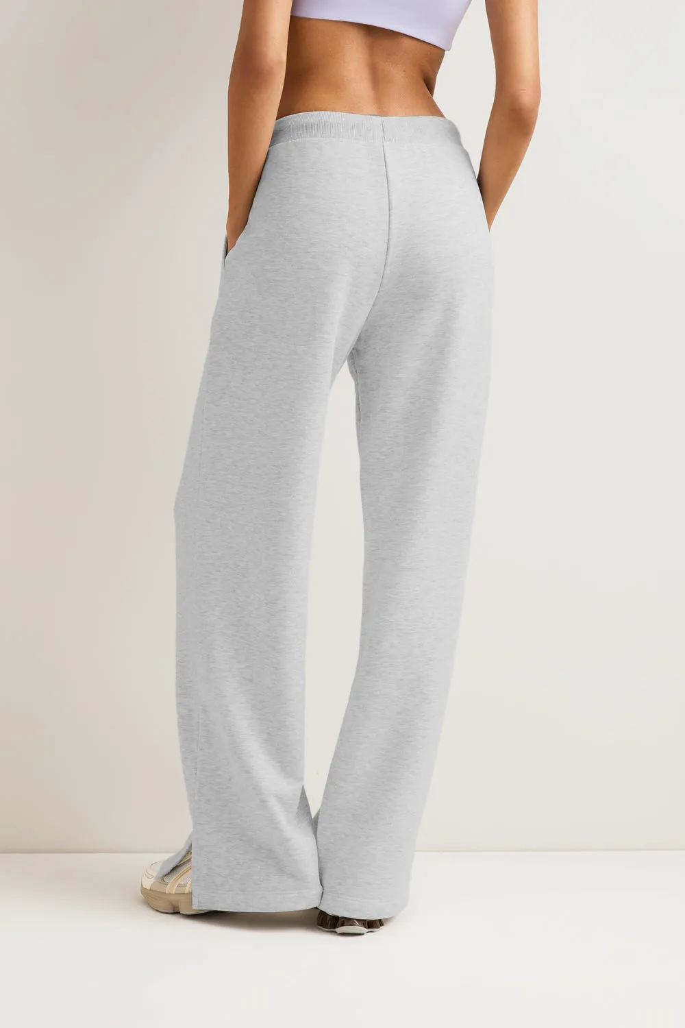 Peached Wide Leg Jogger - Grey Marl sold by TALA product image thumbnail 4