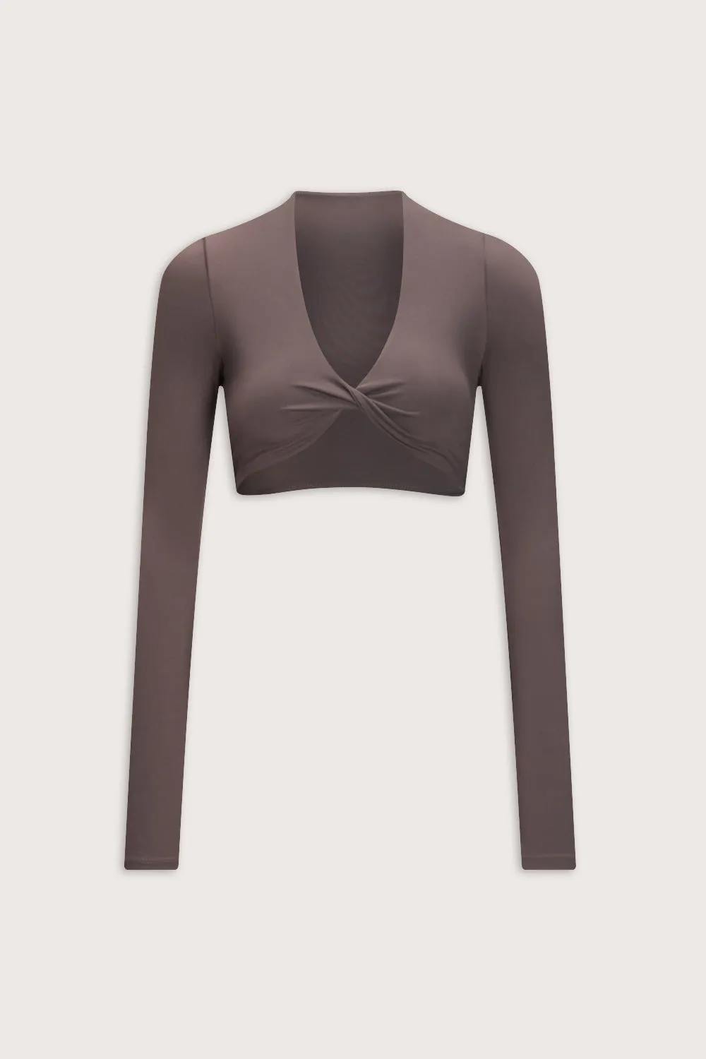 DayFlex Twist Front Long Sleeve Top - Mocha Brown sold by TALA product image thumbnail 2