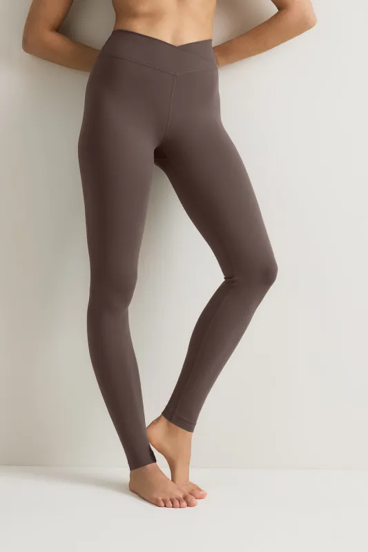 DayFlex Soft Wrap Legging - Mocha Brown sold by TALA