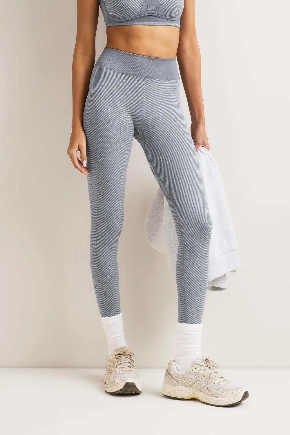 Seamless Rib Legging - Vintage Grey sold by TALA product image thumbnail 3