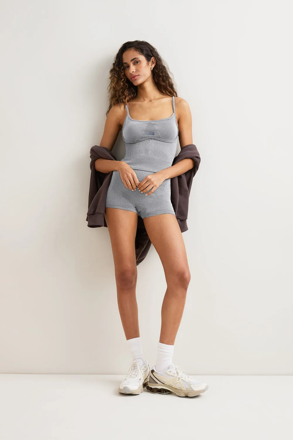 Seamless Rib Vest - Vintage Grey sold by TALA product image thumbnail 3