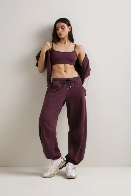 Barrel Leg Jogger - Fig made by TALA
