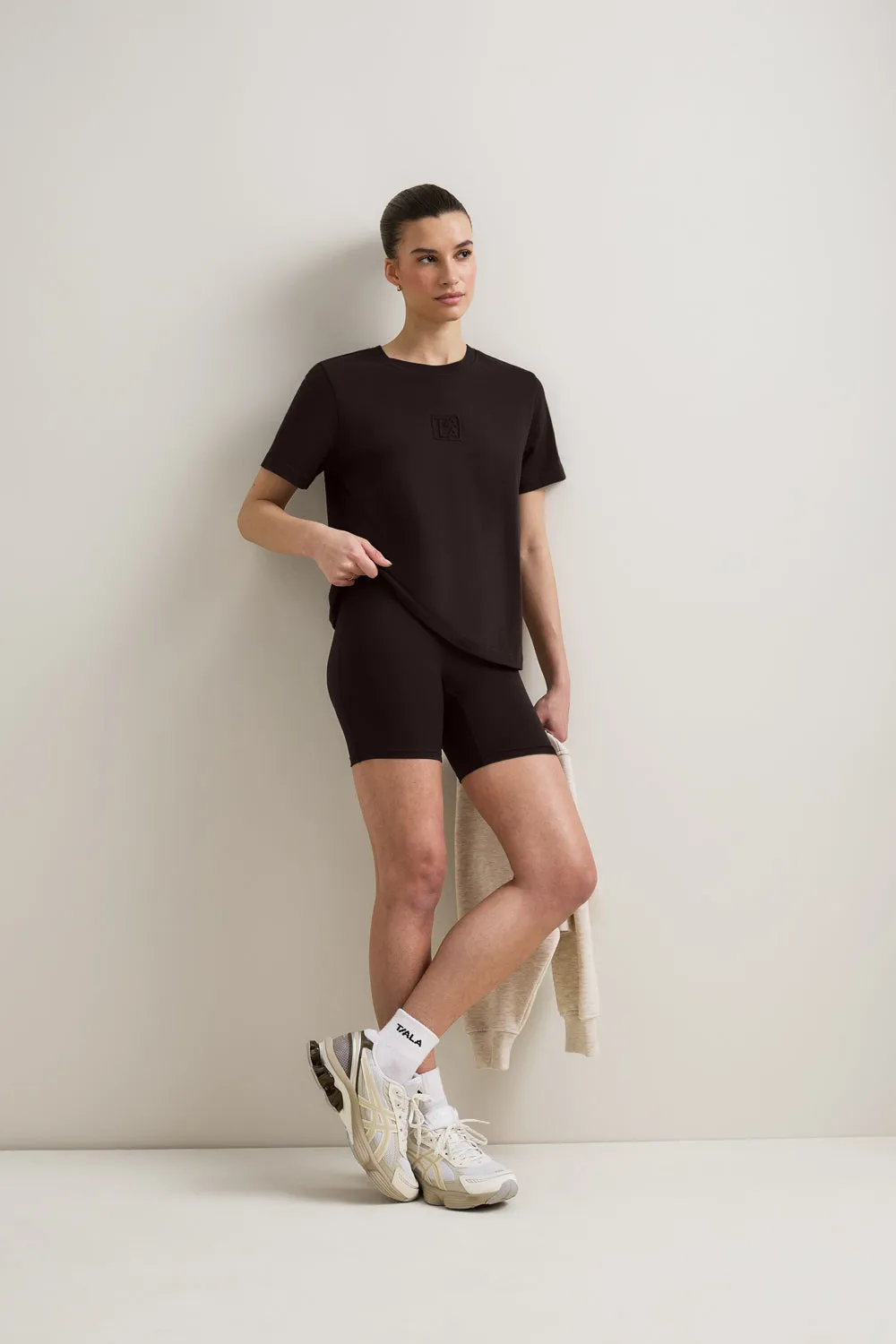 TALA Embossed Logo T-Shirt - Americano sold by TALA product image thumbnail 3