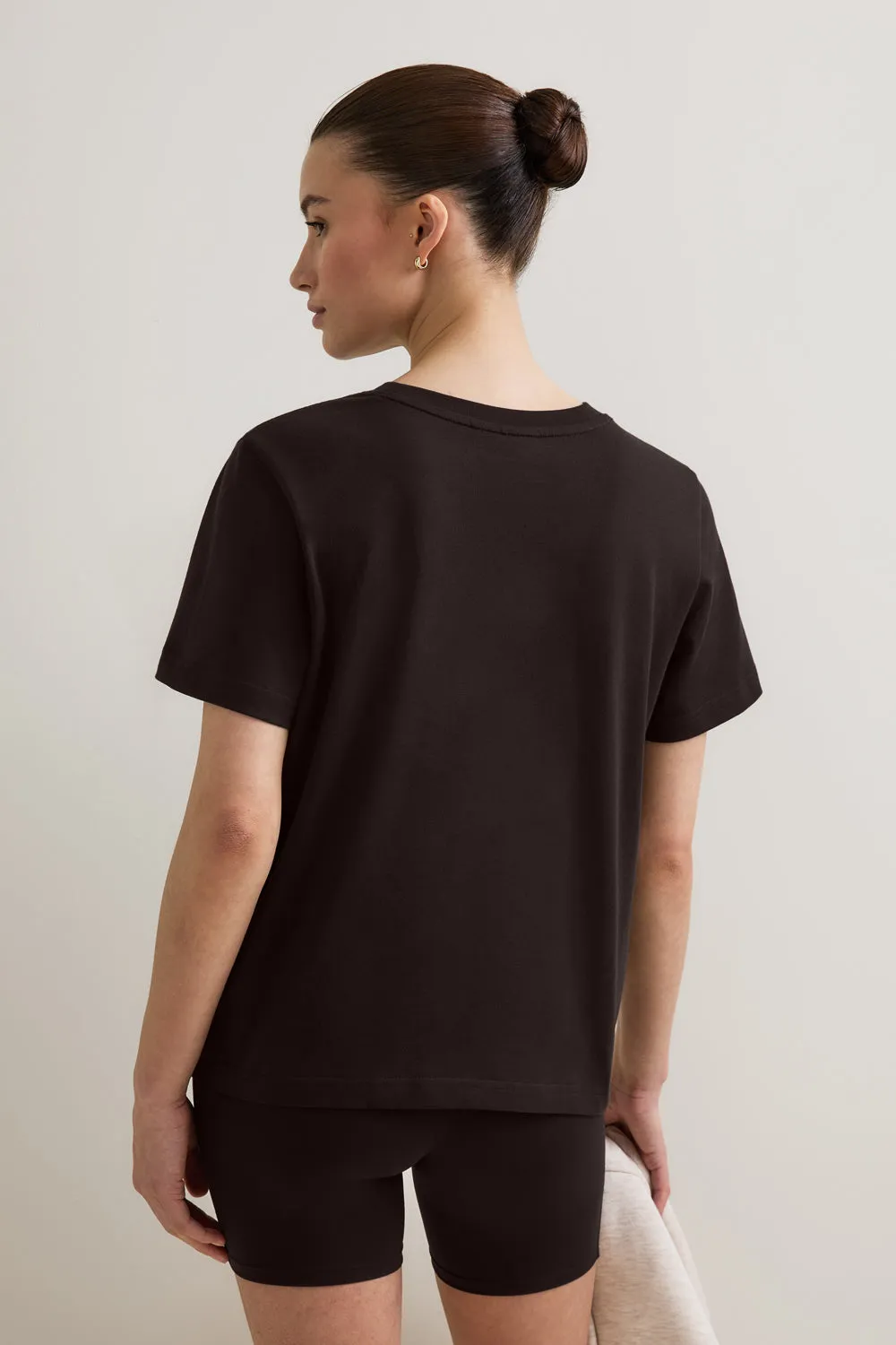 TALA Embossed Logo T-Shirt - Americano sold by TALA product image thumbnail 4