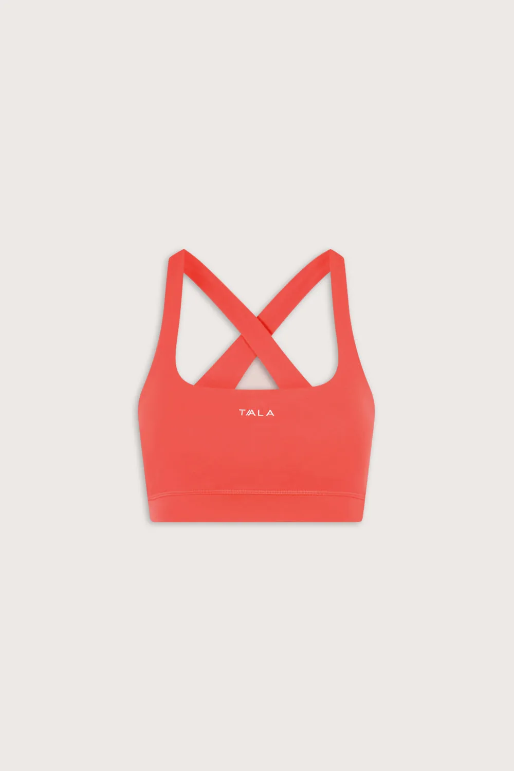 SkinLuxe Cross Back Sports Bra - Coral sold by TALA product image thumbnail 2
