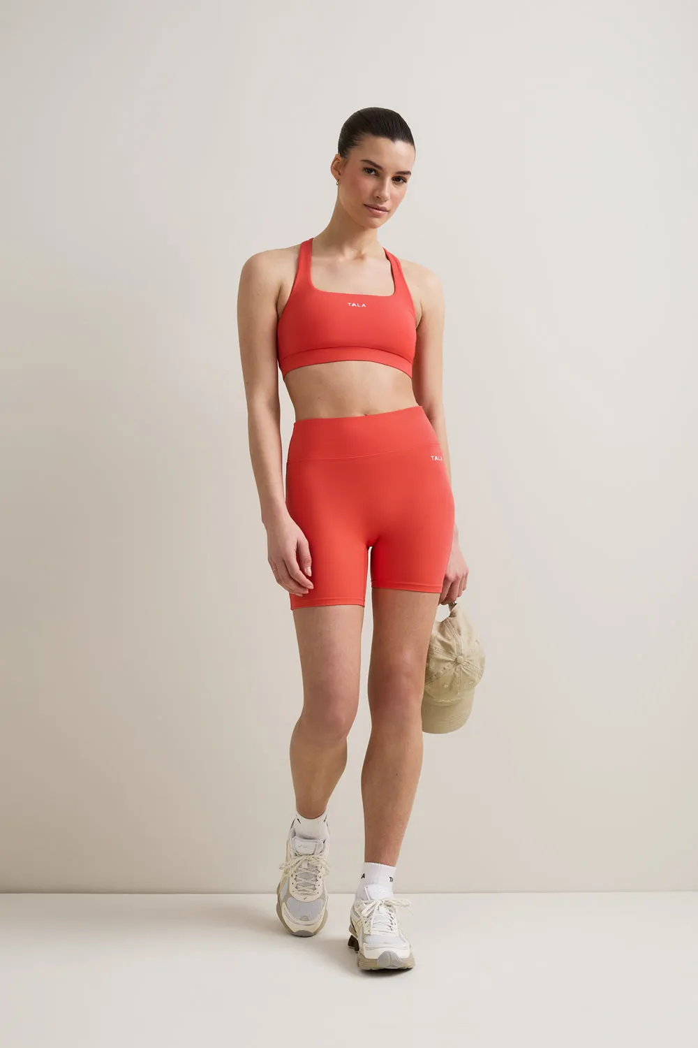 SkinLuxe Cross Back Sports Bra - Coral sold by TALA product image thumbnail 5