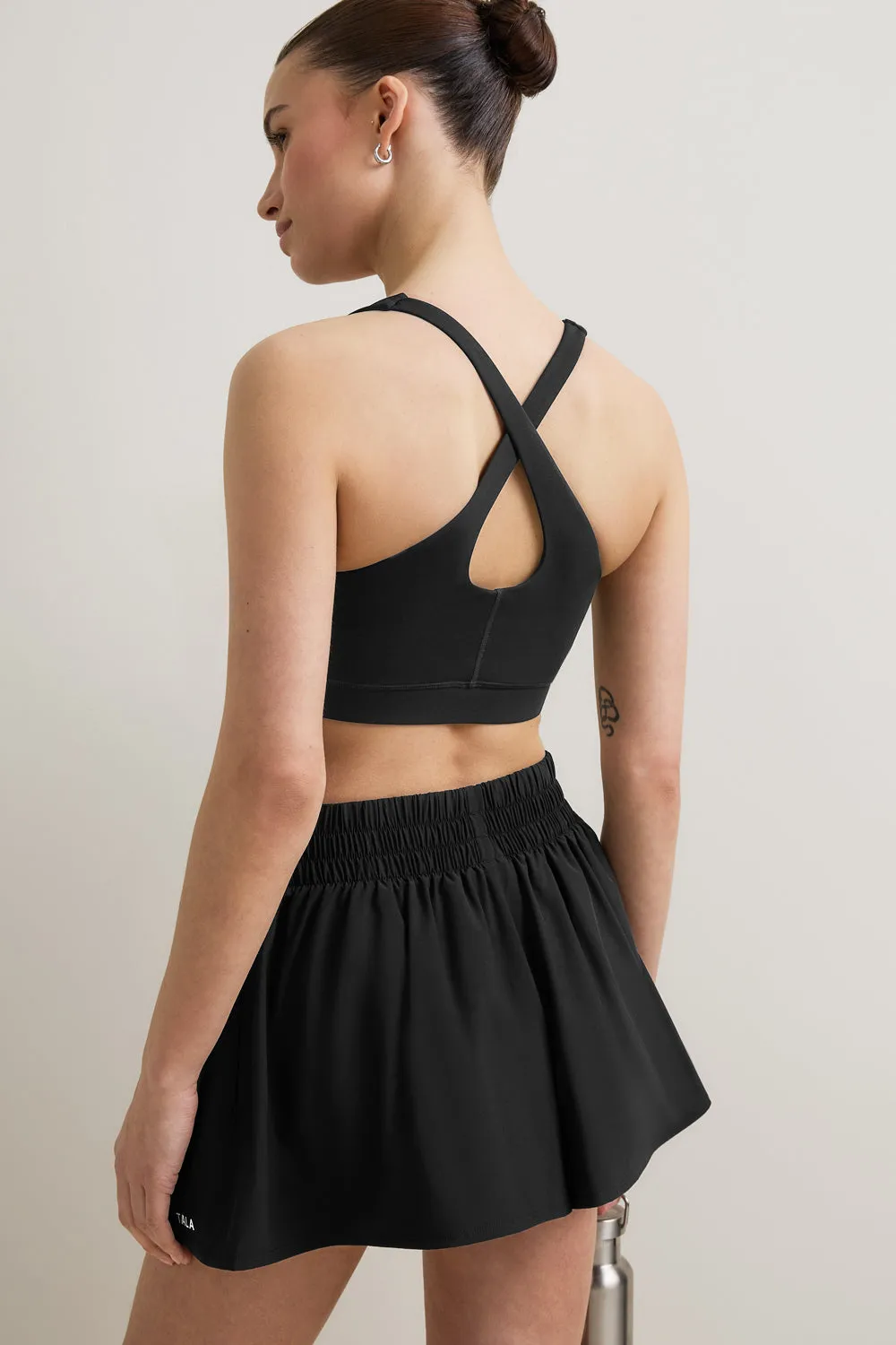 SkinLuxe Ruched Waist Floaty Short - Shadow Black sold by TALA product image thumbnail 4