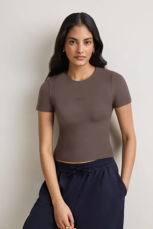365 Logo T-Shirt - Mocha Brown made by TALA