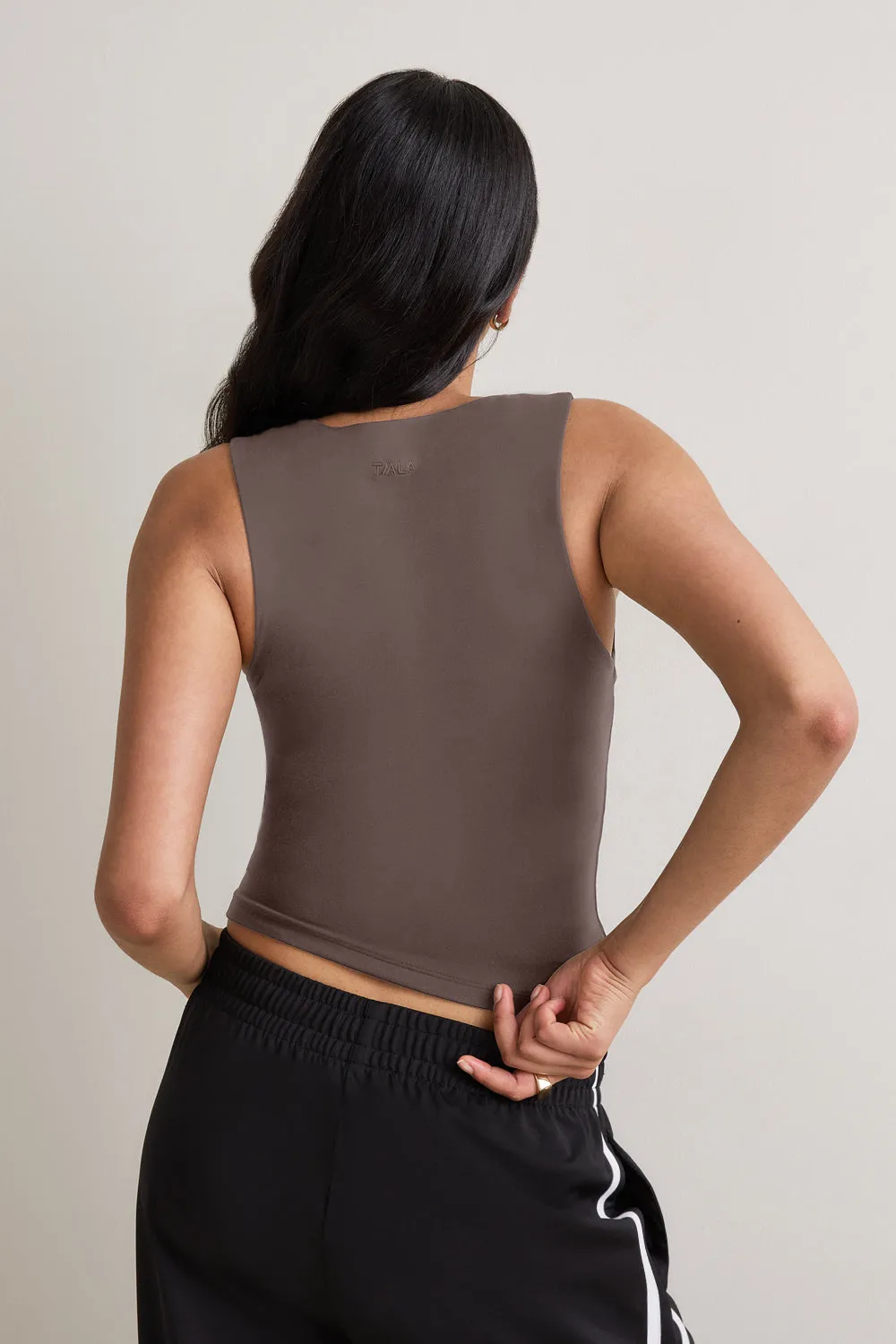 365 Square Neck Vest - Mocha Brown sold by TALA product image thumbnail 4