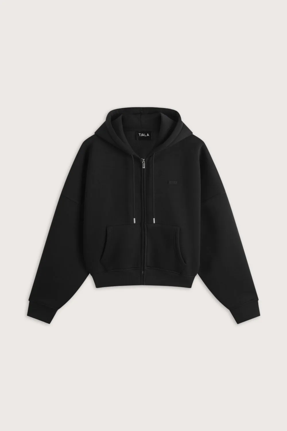 Oversized Cocoon Zip Through Hoodie - Vintage Black sold by TALA product image thumbnail 2