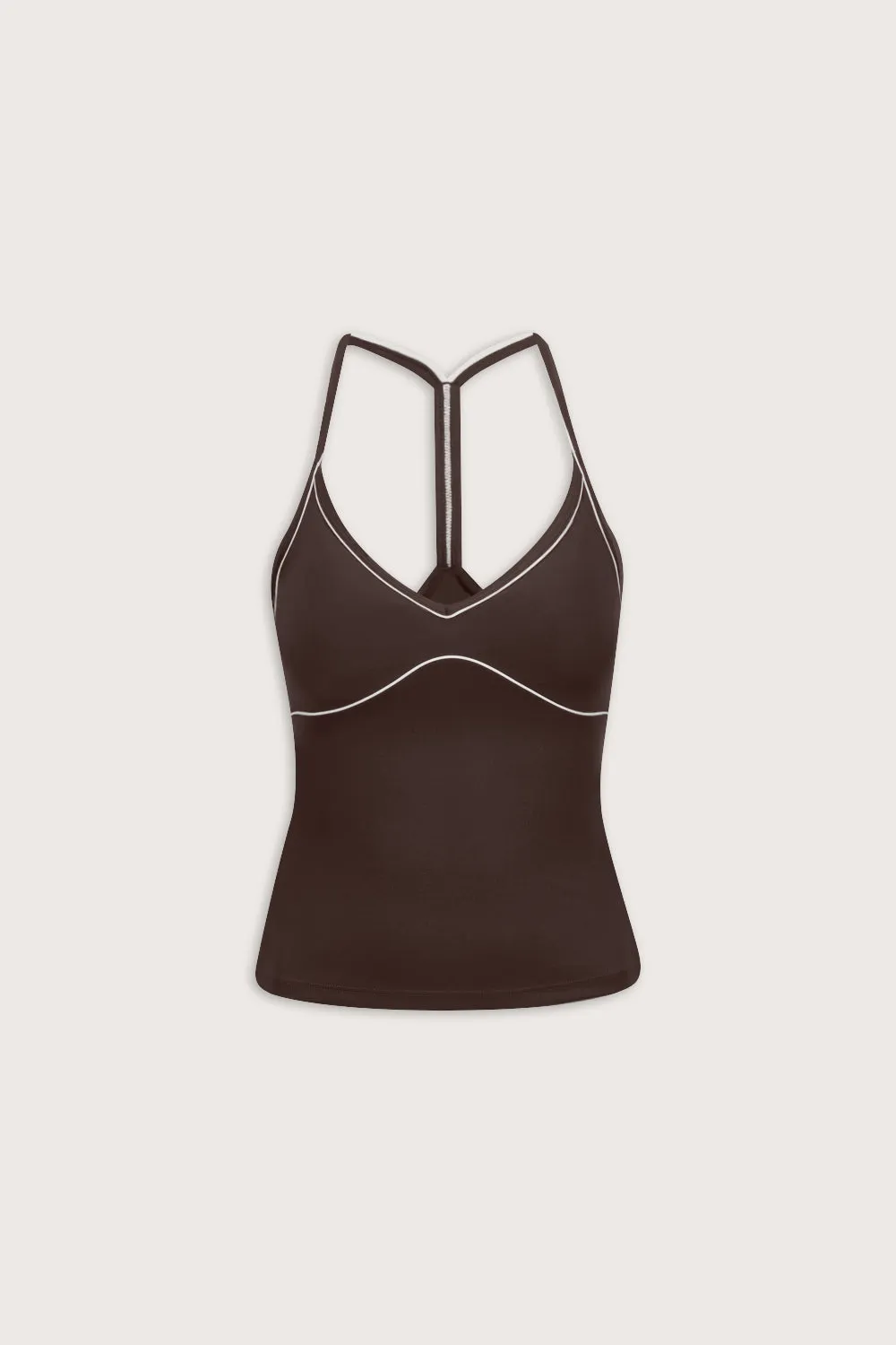 DayFlex Contrast Sweetheart Vest - Chestnut Brown sold by TALA product image thumbnail 2