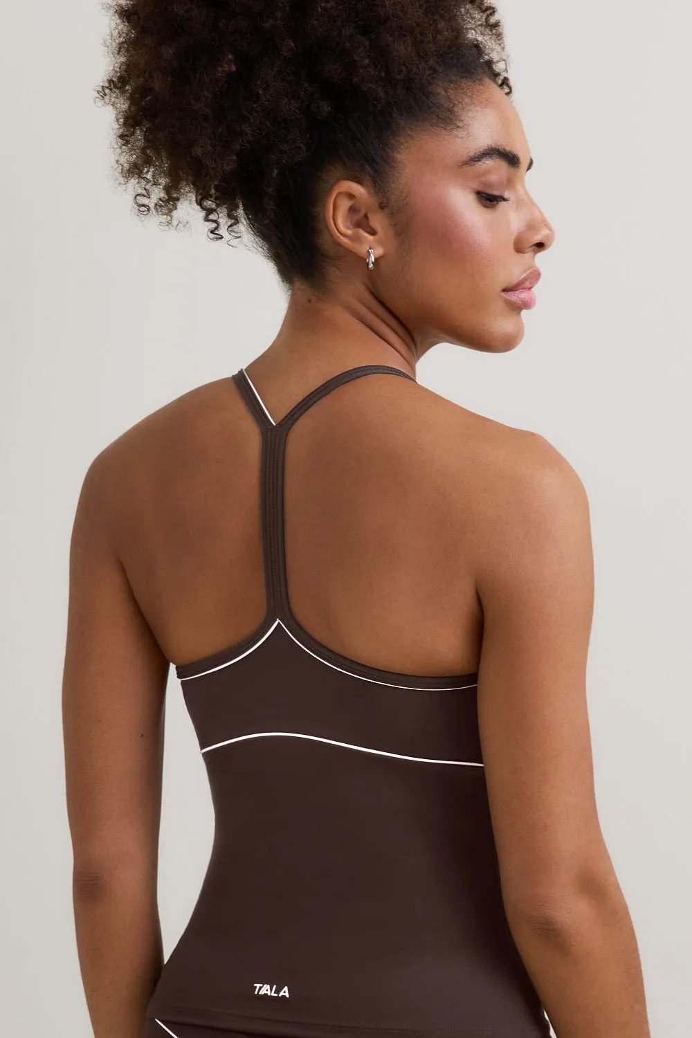 DayFlex Contrast Sweetheart Vest - Chestnut Brown sold by TALA product image thumbnail 4