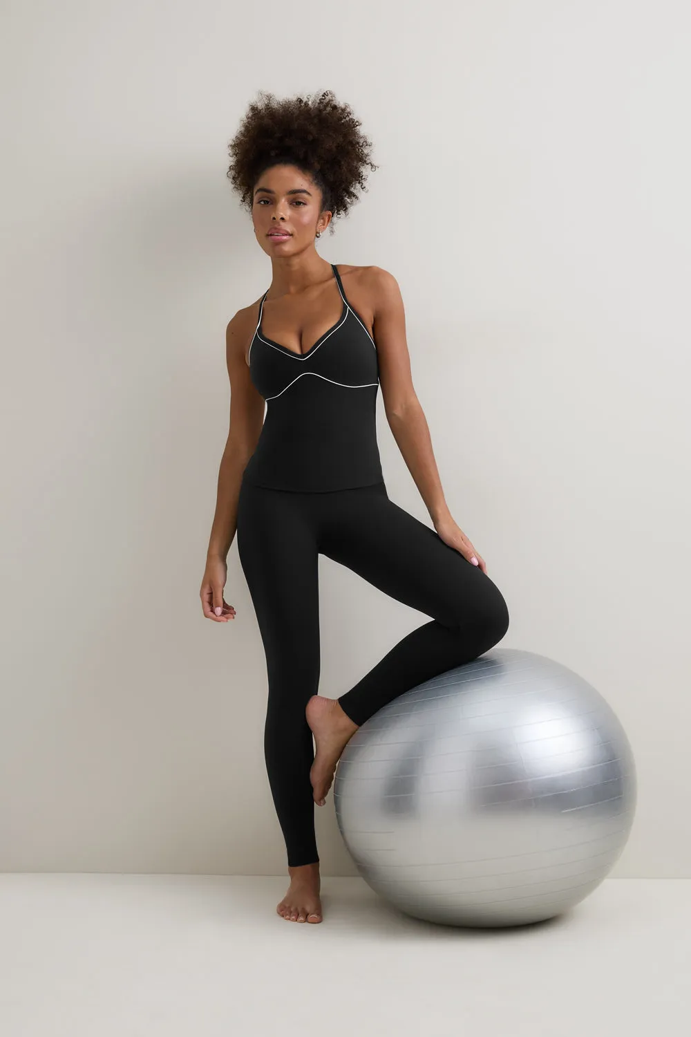 DayFlex Contrast Sweetheart Vest - Shadow Black sold by TALA product image thumbnail 4