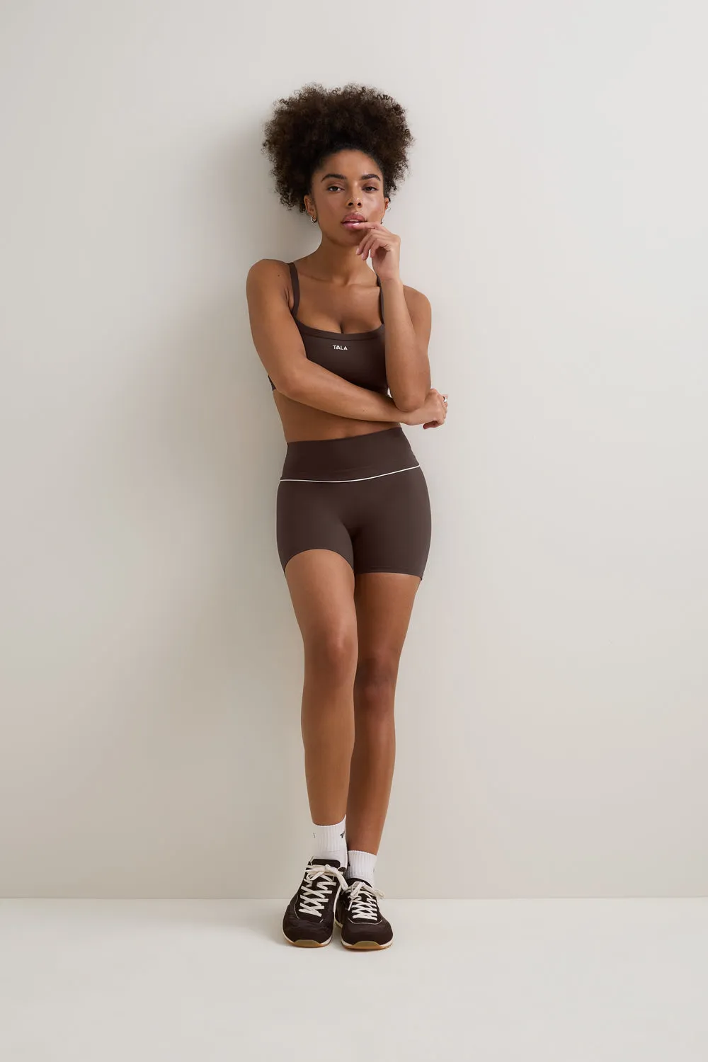 DayFlex Contrast Sweetheart Short - Chestnut Brown sold by TALA product image thumbnail 4