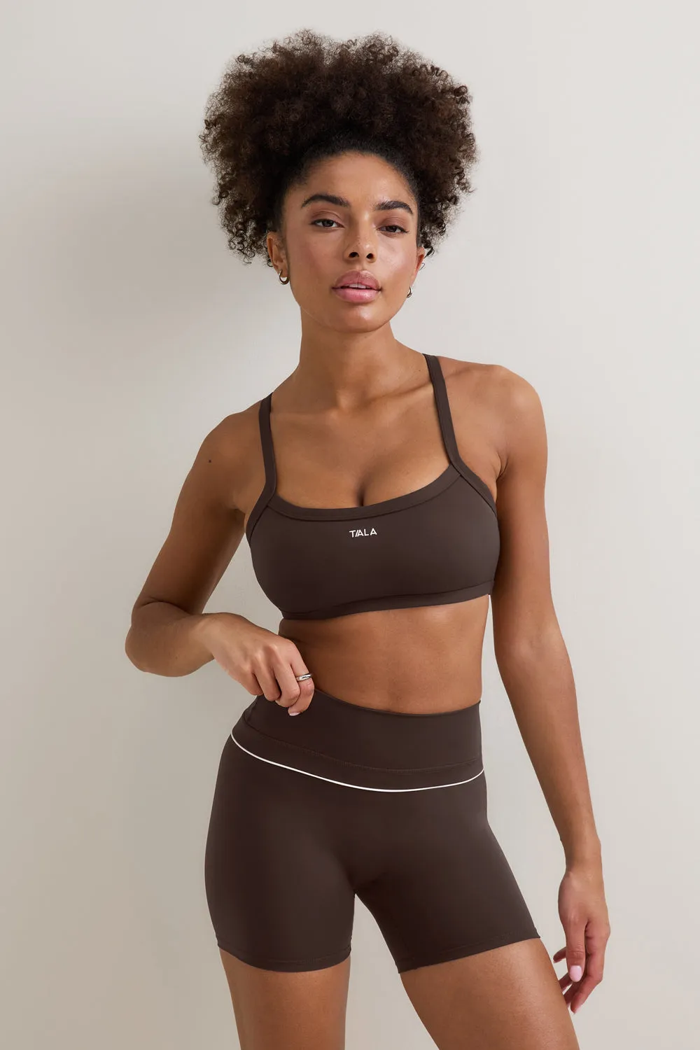 DayFlex Contrast Sweetheart Short - Chestnut Brown sold by TALA product image thumbnail 3