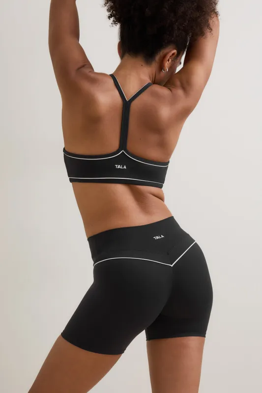 DayFlex Contrast Sweetheart Short - Shadow Black made by TALA