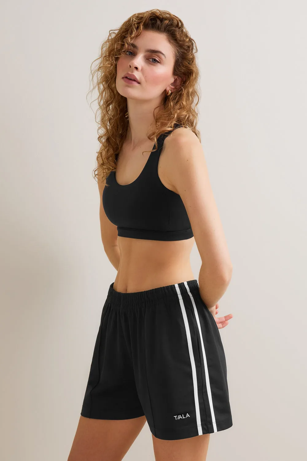 Contrast Stripe Short - Black sold by TALA product image thumbnail 3