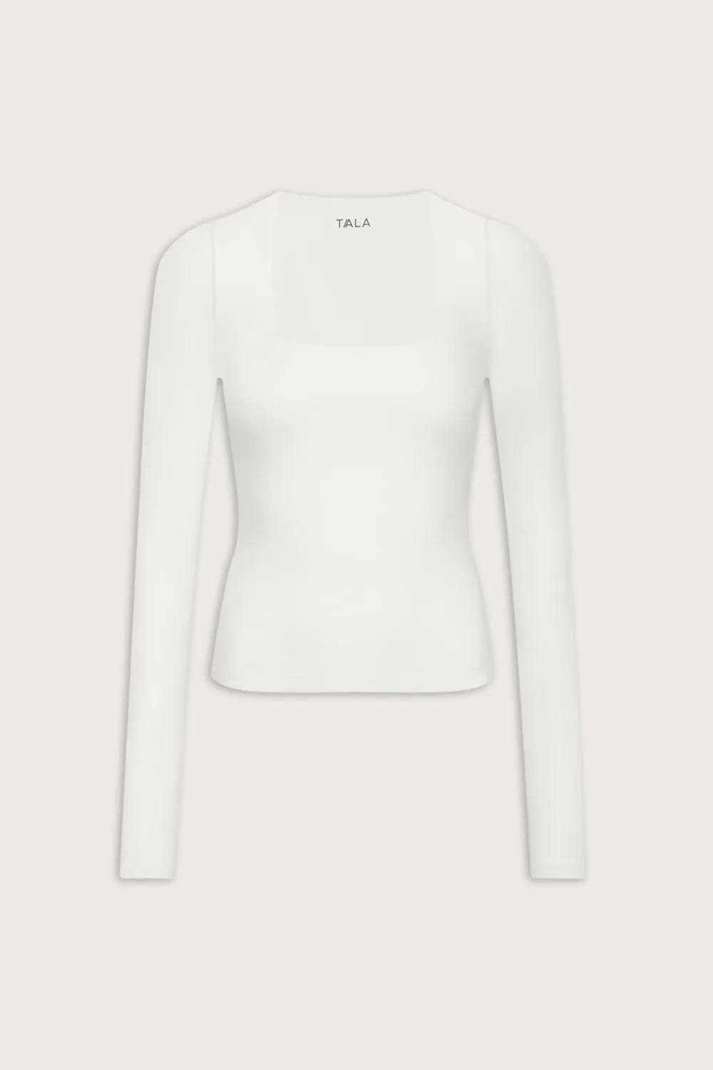 365 Square Neck Long Sleeve Top - Coconut Milk sold by TALA product image thumbnail 2