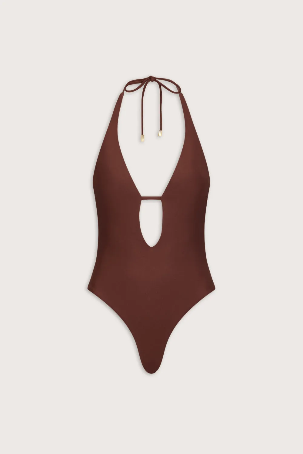 Multiway Halter Tie Back Swimsuit - Deep Rust sold by TALA product image thumbnail 2