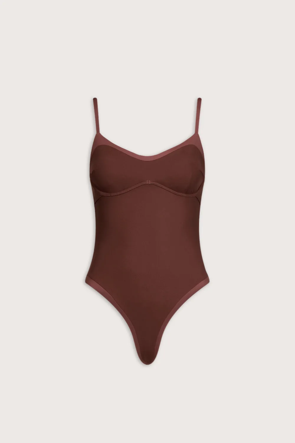 Contrast Underwired Swimsuit - Deep Rust sold by TALA product image thumbnail 2