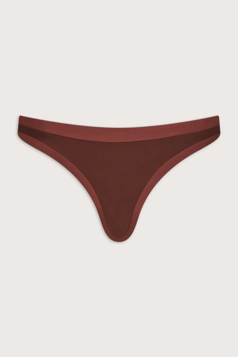 Contrast Mid Rise Bikini Bottom - Deep Rust sold by TALA product image thumbnail 2