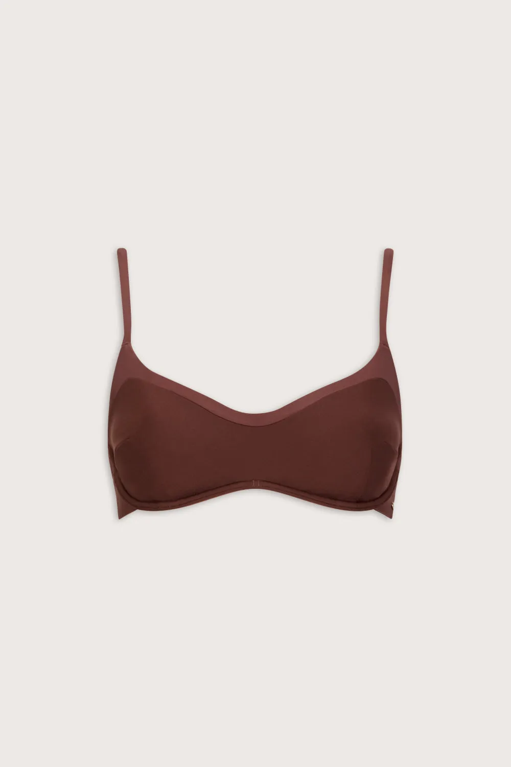 Contrast Underwired Bikini Top - Deep Rust sold by TALA product image thumbnail 2