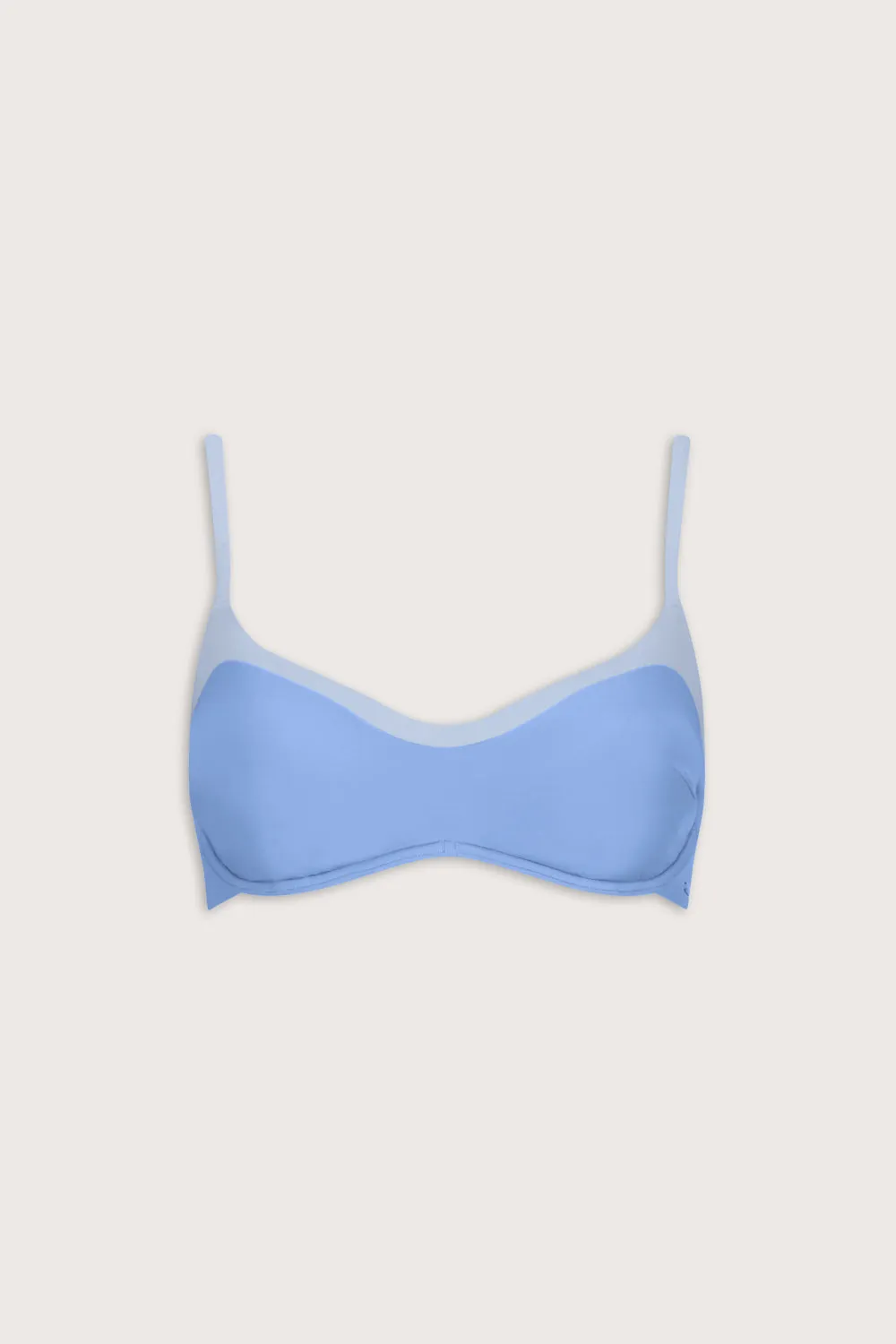 Contrast Underwired Bikini Top - Iris Blue sold by TALA product image thumbnail 2