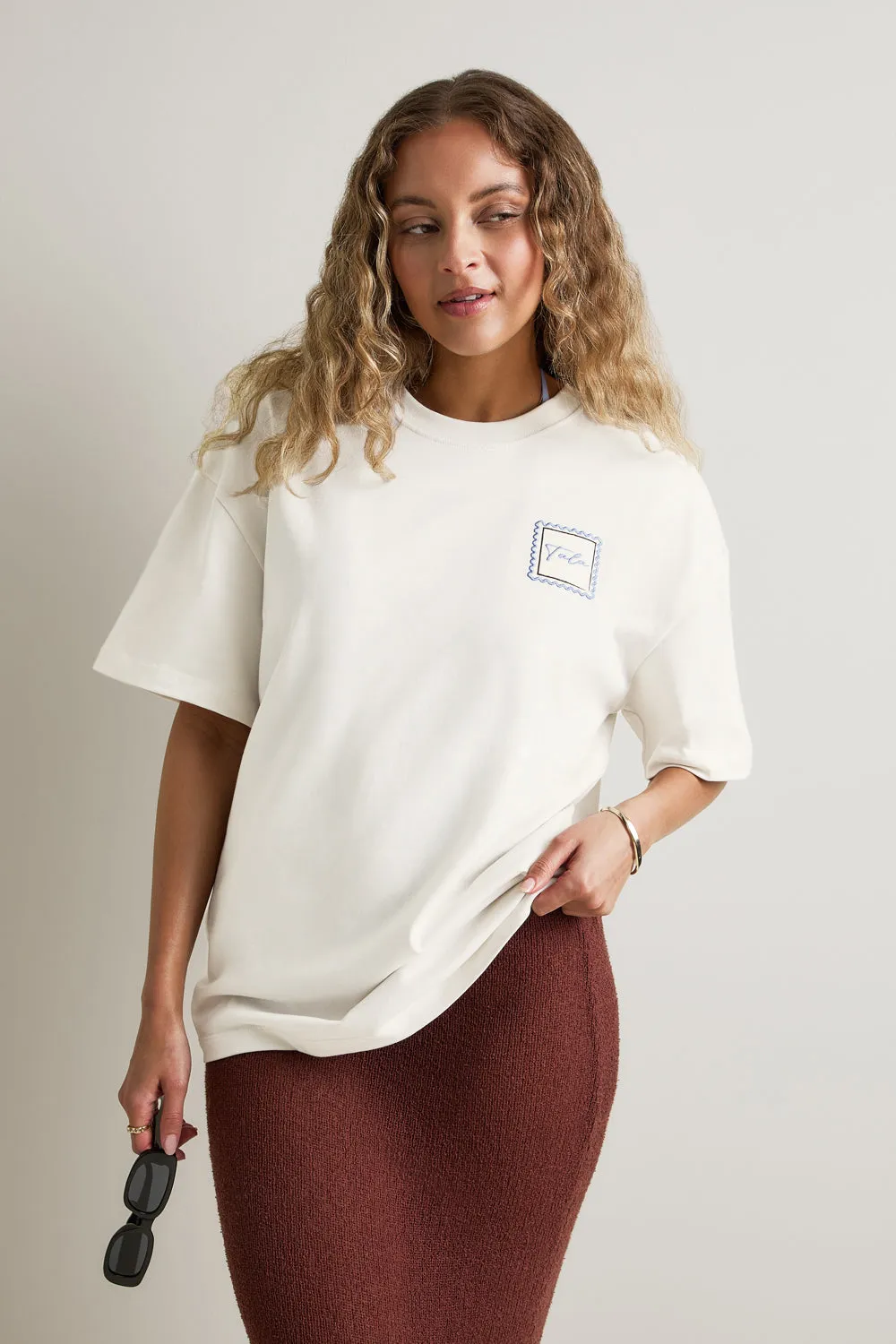 TALA Postcard Graphic Tee - Ivory sold by TALA product image thumbnail 5