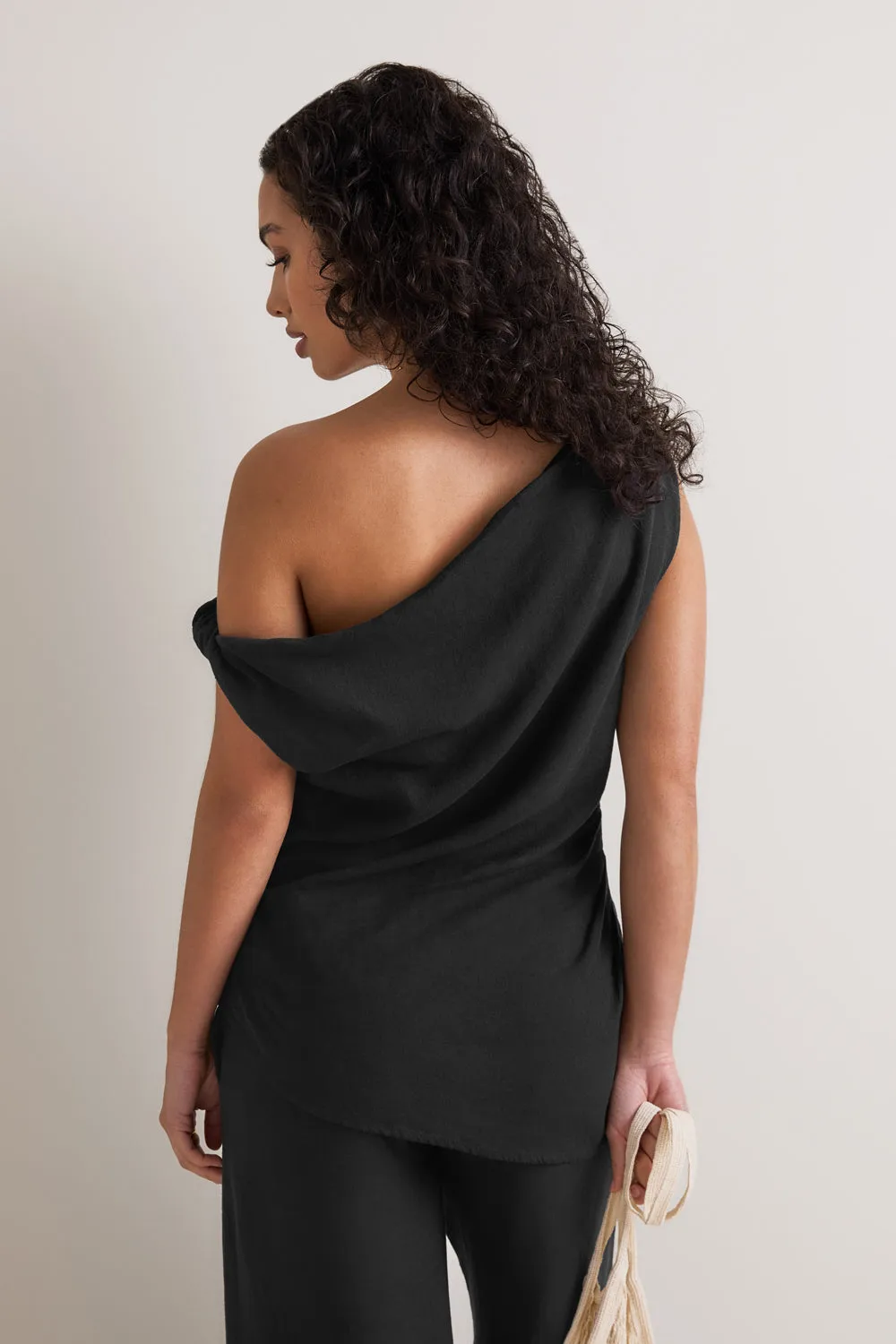 Soft Linen Top - Shadow Black sold by TALA product image thumbnail 4