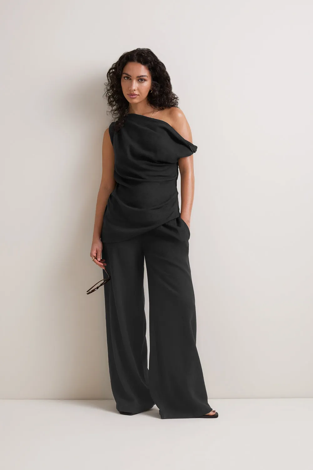 Soft Linen Top - Shadow Black sold by TALA product image thumbnail 3