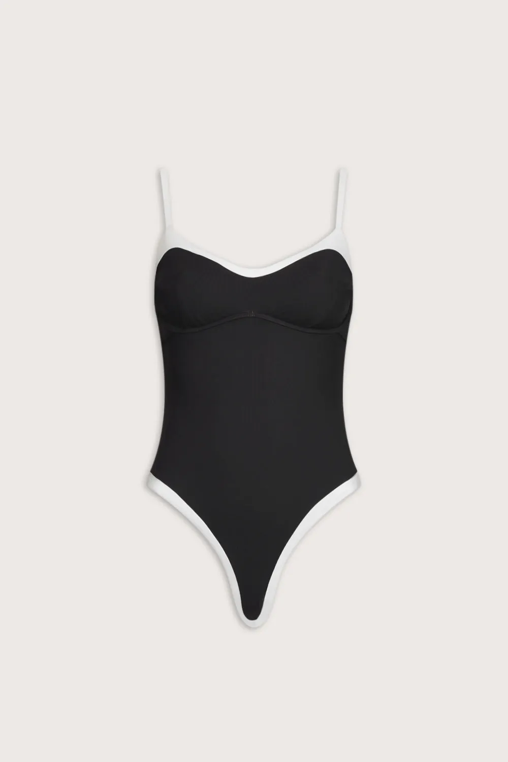 Contrast Underwired Swimsuit - Shadow Black sold by TALA product image thumbnail 2