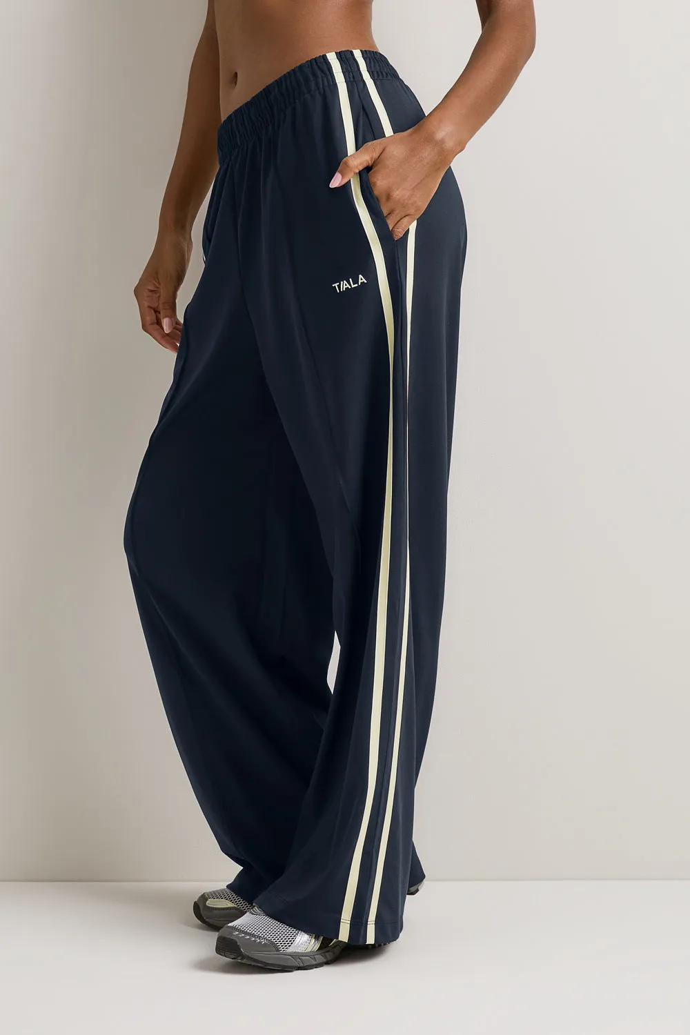 Contrast Stripe Jogger - Midnight Navy sold by TALA