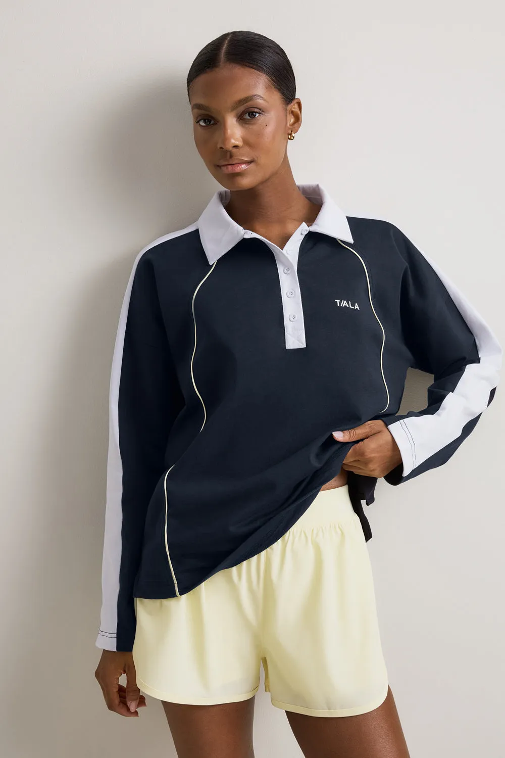 Rugby Polo Shirt - Midnight Navy sold by TALA