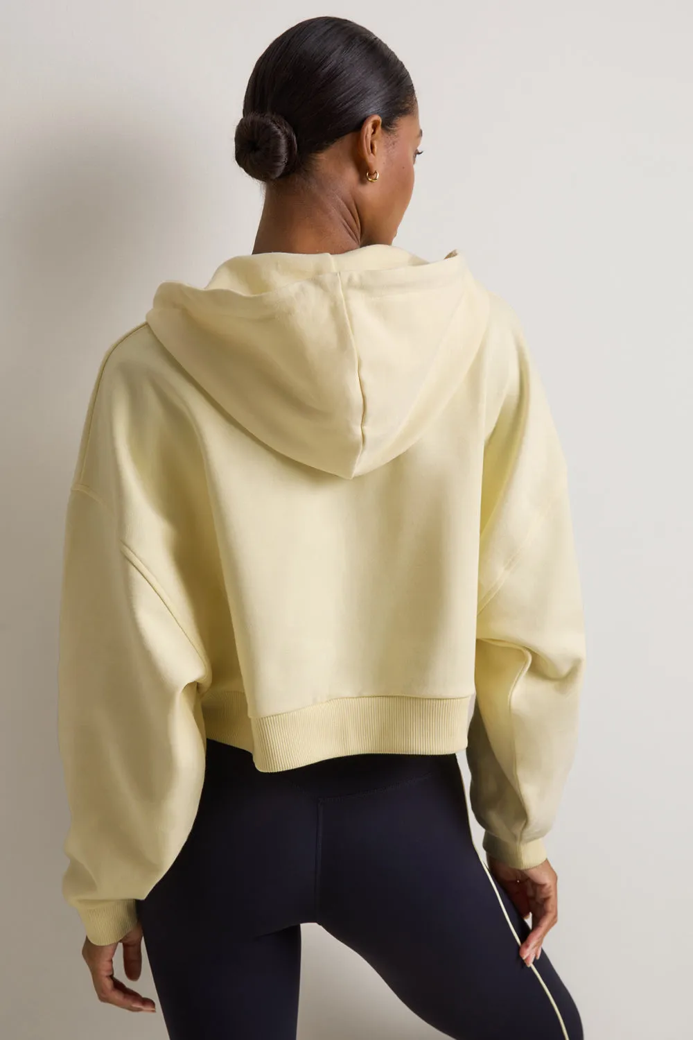 Relaxed Cotton Cocoon Hoodie - Lemon Yellow sold by TALA product image thumbnail 4
