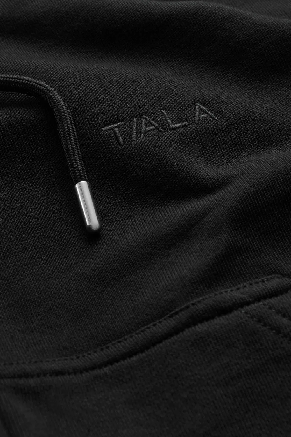 Relaxed Cotton Cocoon Hoodie - Shadow Black sold by TALA product image thumbnail 5
