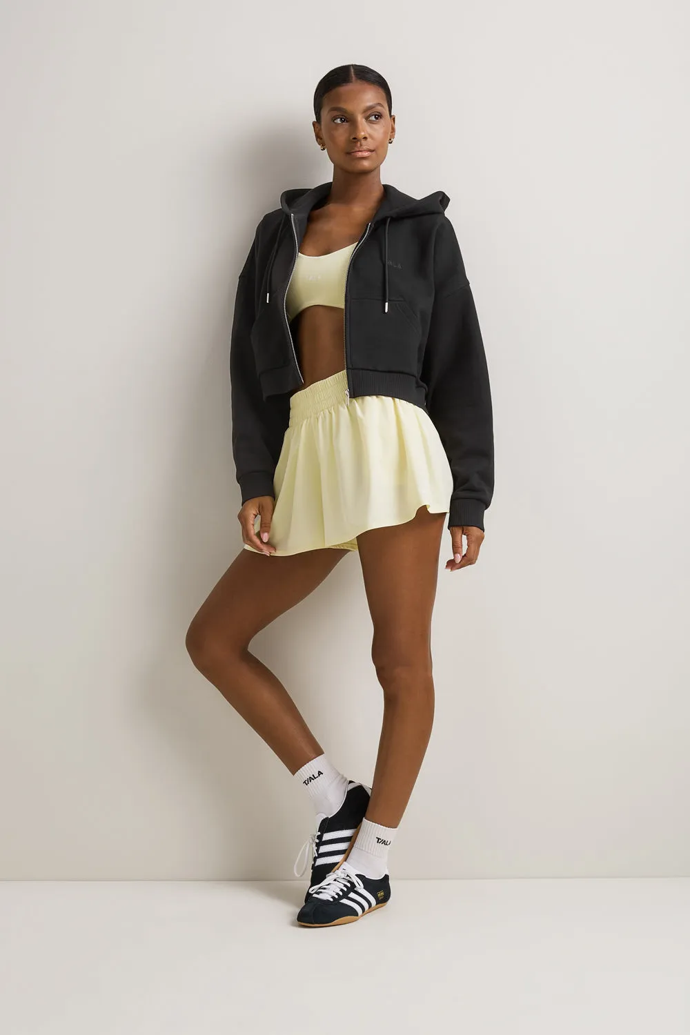 Relaxed Cotton Cocoon Hoodie - Shadow Black sold by TALA product image thumbnail 3